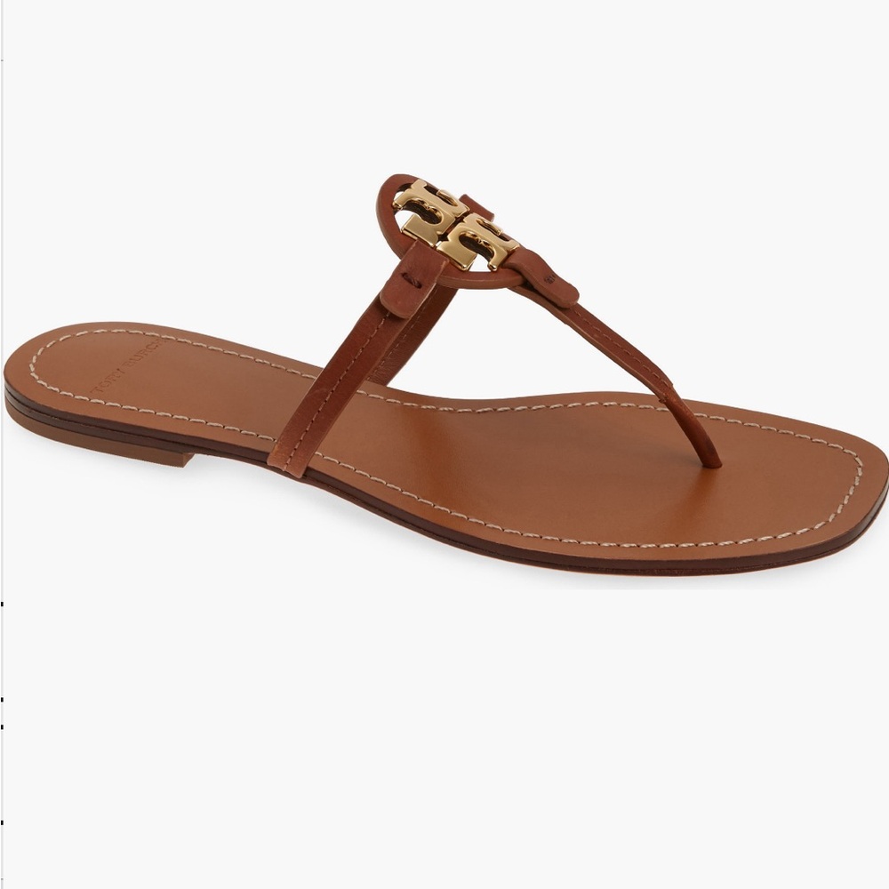 Tory Burch mini Miller thong sandal, brown, sz 8